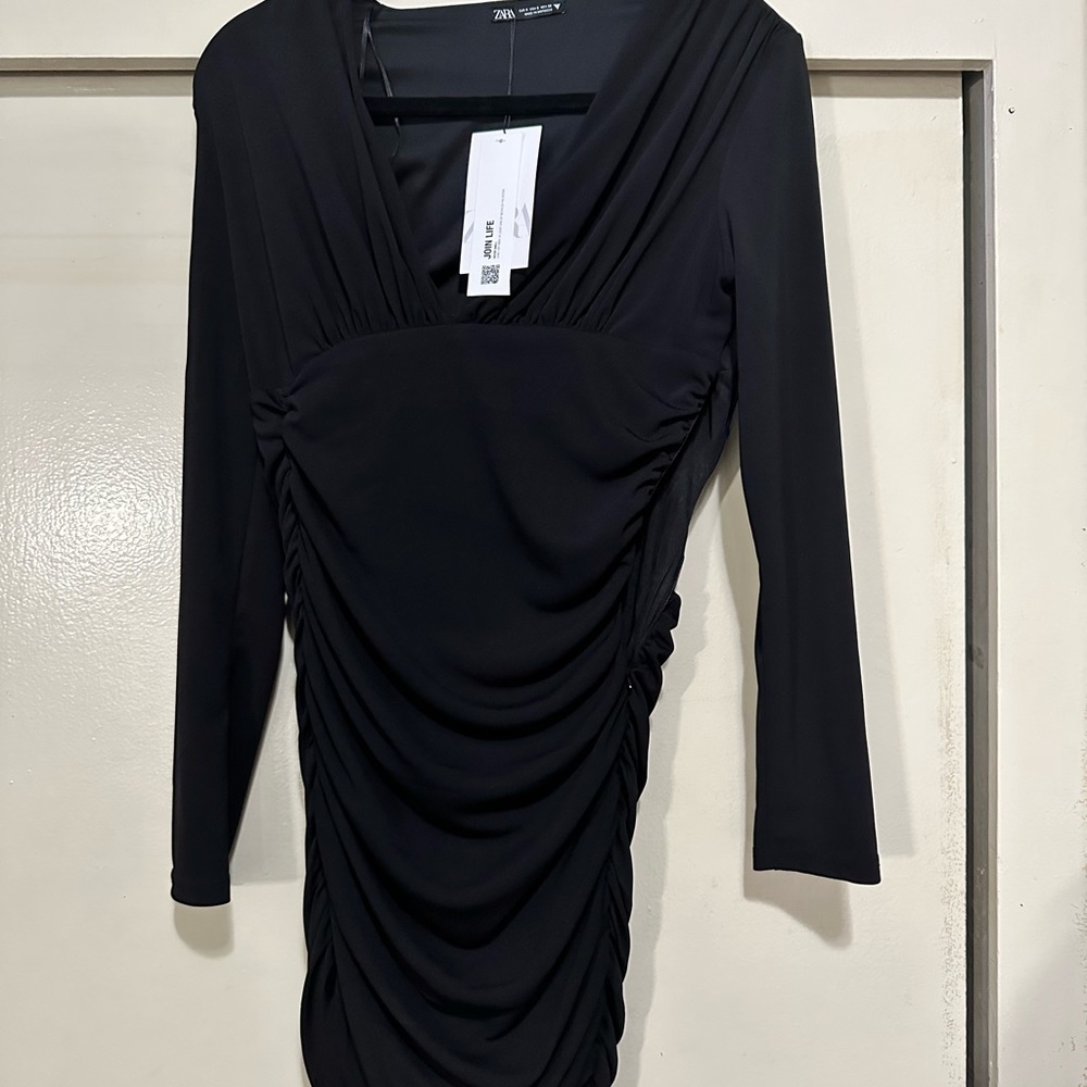 Black mini dress